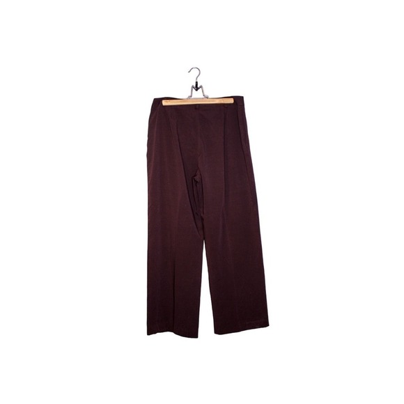 Evan Picone Stretch Trouser Pants Burgundy Purple Size 12 - Picture 2 of 3